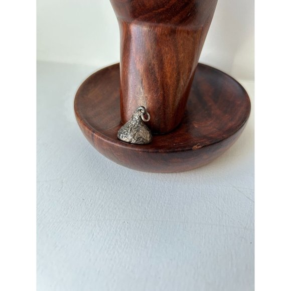 Vintage JCF Sterling Silver SOLID Hershey's Kiss Charm Pendant 14 gr Valentines - Picture 1 of 7